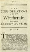 GLANVILL (JOSEPH) 'Saducismus Triumphatus, Full and Plain Evidence Concerning Witches and