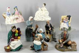 EIGHT ROYAL DOULTON FIGURINES, 'Nanny' HN2221, 'The Doctor' HN2858, 'My Love' HN2339, 'Good Friends'