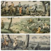 THREE EARLY 19TH CENTURY HUNTING PRINTS, J GODBY & H MERKE, AFTER SAMUEL HOWITT, titled 'Hare