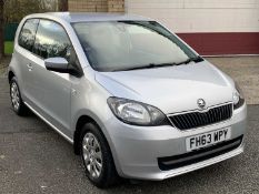SKODA CITIGO SE 12V AUTO THREE DOOR HATCHBACK CAR - registration number FH63 WPY, petrol, silver,