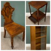 TWO ITEMS OF GEORGIAN & VICTORIAN OCCASIONAL FURNITURE, comprising a Georgian mahogany two-tier