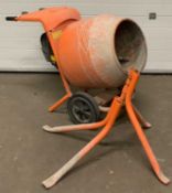 CONCRETE MIXER: BELL MINIMIX 150 & STAND, E/T Provenance: deceased estate Conwy