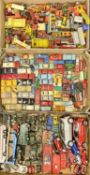 LARGE COLLECTION OF DIECAST & OTHER VEHICLES BY DINKY, MARX, SPOT ON, LESNEY, MECCANO, BRITAINS