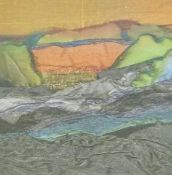 ANNIE BIELECKA JONES limited edition print - entitled 'Big Orange Sun', signed, 38 x 37cms Comments: