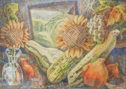 TIM ROSSITER limited edition (1/120) print - entitled 'Autumn Window', signed, 60 x 77cms