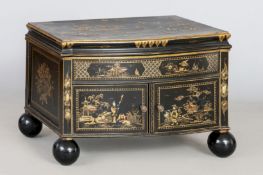 Lacktruhe (chest) à la chinoise