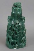 Chinesisches Jade-Deckelgefäß