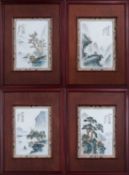 4 chinesische Porzellanbilder