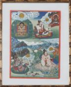 Tibetischer Thangka ¨"Mahasiddha"