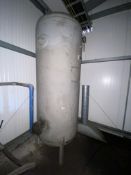 AJ Metal Vertical Welded Steel Air Receiver, serial no. 10832, year of manufacture 1994, approx.
