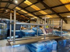 Two Stainless Steel Benches, each approx. 2.1m x 600mmPlease read the following important