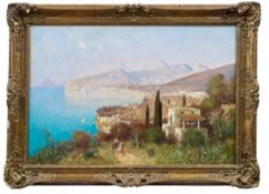 Reder-Broili, Franz: Blick auf die Küste von Sorrent