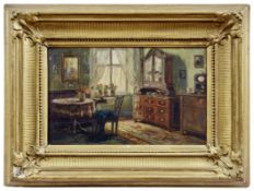Weber, Rudolf: Blick in ein gutbürgerliches Interieur