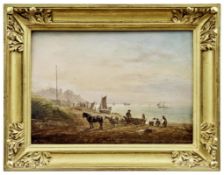 Nibbs, Richard Henry (Attrib.): Fischerboote an der Küste