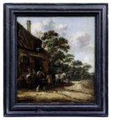 Heeremans, Thomas: Rastende Reiter vor einem Wirtshaus