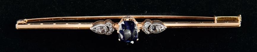 Zarte Saphir-Diamant-Stabbrosche E.