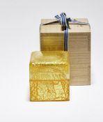 Fujita, Kyohei: Deckeldose (Kazaribako) in originaler Holzschatulle