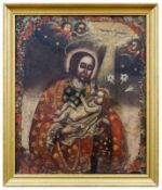 Der heilige Joseph mit dem Jesusknaben, Peru, Maler der Cusco Schule (Escuela cuzqueña) - 2. H. 17. 