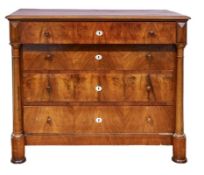 Vierschubige Biedermeierkommode, Österreich, um 1835