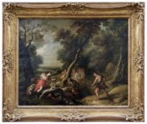 Meleagros und Atalante bei der Jagd auf den kalydonischen Eber, Flämischer Meister, 2. H. 17. Jh.