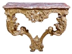 Sehr feiner Konsoltisch, Wohl Ansbach, um 1750