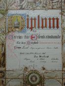 Schäffer - Eisenbahn Diplom