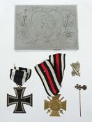 Kleines Konvolut Militaria 1 x EK 1 2.