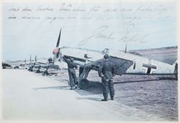 Ernst Udet Grußkarte mit handschriftlicher