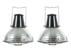 Paar Industrie Trag- oder Pendellampen