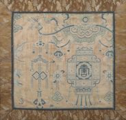 Alte Seidenstickerei China, wohl 18.