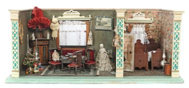 Puppenstube Albin Schönherr, um 1920,