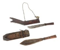 Zwei Bolo der Ifugao Philippinen,