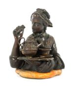 Figürliches Tintenzeug Ende 19. Jh.,