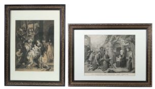 Zwei Historismus-Rahmen mit religiösen