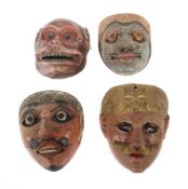Vier Wayang Topeng Masken
