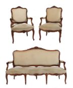 Sofa und zwei Sessel im Rokokostil 20.