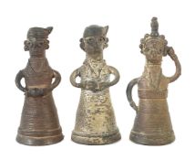 3 Dhokra-Figuren Indien,