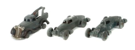 3 Modellautos ca. 1930er Jahre,