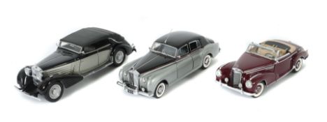 3 KFZ Modelle Franklin Mint, M: 1:24,