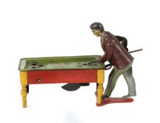 Billardspieler am Tisch Günthermann,