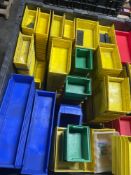 Pallet of small bins