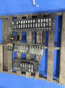 Three Parker F31VXBG019A Pneumatic Manifolds