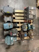 Pallet of motors and a circuit breaker