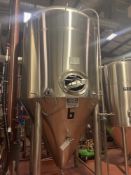 60 BBL Fermentation Vessel, Glycol Jacketed, Cone Bottom