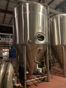 60 BBL Fermentation Vessel, Glycol Jacketed, Cone Bottom