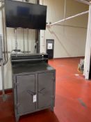Metal Cabinet with TV