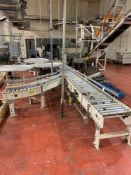 Roller Conveyor with Discharge Conveyor