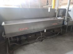 Stainless Steel Clean-Out-of-Place Wash Bath Trough