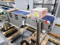 SSI Stainless Steel Blue Belt Conveyor 84”L x 12”W