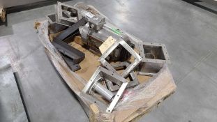 Pallet of Metal Fittings and Electric Motor